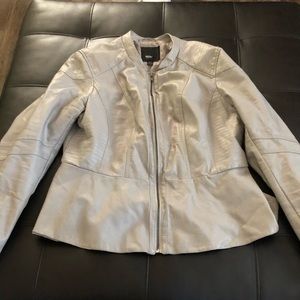 Gray Mossimo pleather jacket